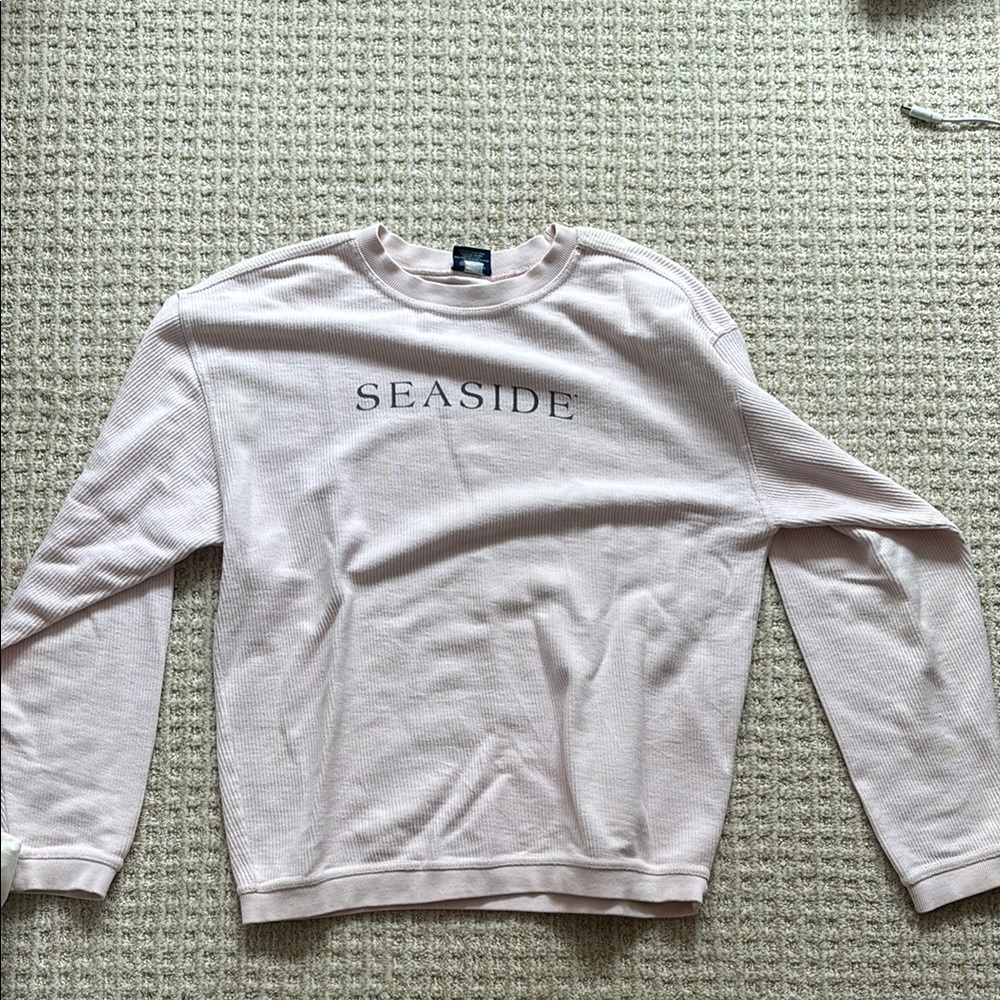 Light Pink ribbed Seaside Crewneck